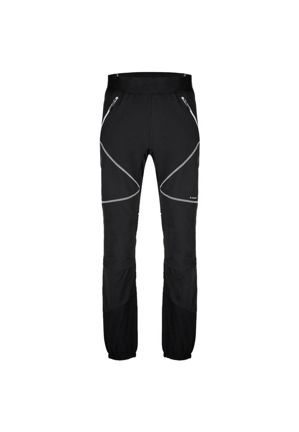 URIKAN - Męskie spodnie softshell Urkar L - odporne na wiatr i oddychające. Kolor: fioletowy. Materiał: softshell. Sport: turystyka piesza