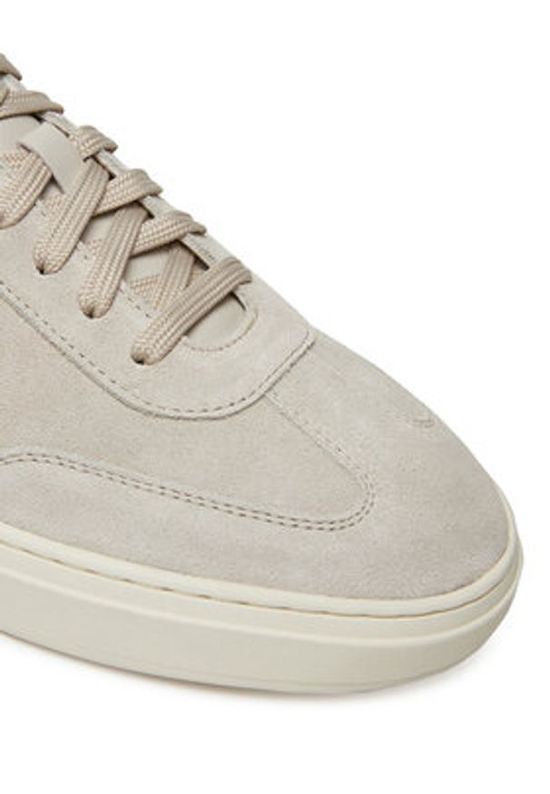BOSS Sneakersy Kieran 50548715 Écru. Materiał: skóra