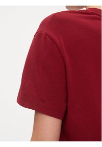 Tommy Jeans T-Shirt Badge DW0DW15640 Czerwony Classic Fit. Kolor: czerwony. Materiał: syntetyk #5