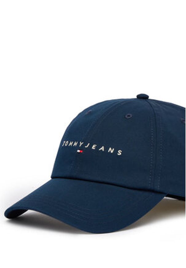Tommy Jeans Czapka z daszkiem Tjm Linear Logo Cap AM0AM12958 Granatowy. Kolor: niebieski. Materiał: bawełna