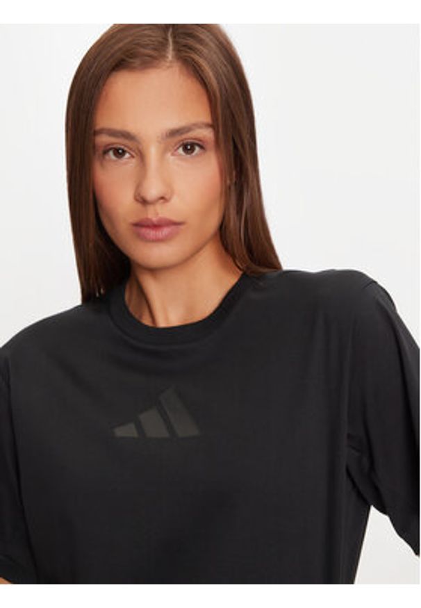 Adidas - adidas T-Shirt Z.N.E. JE7846 Czarny Regular Fit. Kolor: czarny. Materiał: bawełna