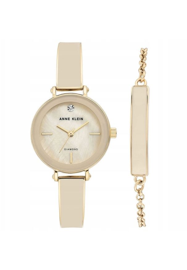 Zegarek damski Anne Klein AK-3620CRST złoty. Kolor: złoty