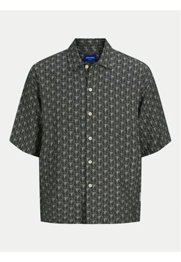 Jack & Jones Koszula Marshall 12271103 Czarny Wide Fit. Kolor: czarny. Materiał: wiskoza