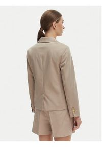 TOMMY HILFIGER - Tommy Hilfiger Marynarka WW0WW47179 Beżowy Slim Fit. Kolor: beżowy. Materiał: bawełna #2