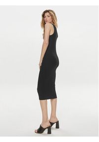 Brave Soul Sukienka letnia LDRJ-624RICKI Czarny Slim Fit. Kolor: czarny. Materiał: bawełna. Sezon: lato