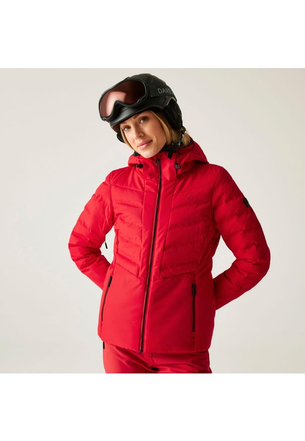 DARE 2B - Kurtka narciarska damska z membraną Gliding wodoodporna Dare 2b. Kolor: czerwony. Materiał: tkanina. Sezon: zima. Sport: narciarstwo