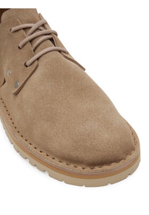 Fracap Półbuty D140-521 Beżowy. Kolor: beżowy. Materiał: skóra, zamsz