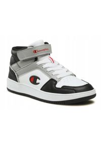 Champion - Buty na co dzień młodzieżowe CHAMPION REBOUND 2.0 MID wysokie. Okazja: na co dzień. Zapięcie: rzepy. Kolor: biały. Sport: turystyka piesza