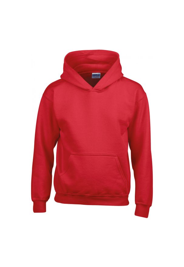 GILDAN - Bluza dziecięca z kapturem Gildan Heavy Blend ®. Typ kołnierza: kaptur. Kolor: czerwony