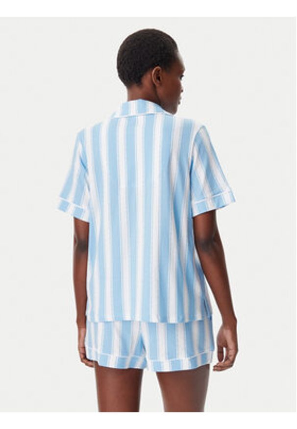 DKNY Piżama YI50042 Niebieski Regular Fit. Kolor: niebieski. Materiał: syntetyk, bawełna