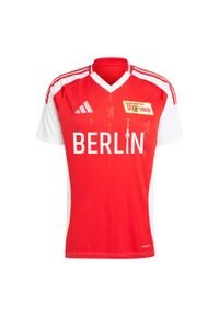 Adidas - Koszulka 1. FC Union Berlin 24/25 Home. Kolor: biały, różowy, czerwony, wielokolorowy. Materiał: materiał #2