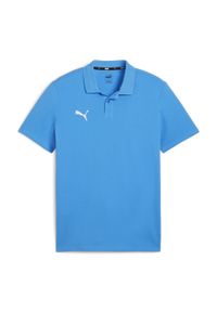 Polo Puma Teamgoal Casuals. Typ kołnierza: polo. Kolor: niebieski. Sport: piłka nożna #1
