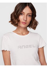 Gina Tricot T-Shirt Sandy 17255 Biały Slim Fit. Kolor: biały. Materiał: bawełna #5