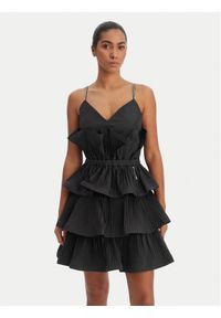 Fracomina Sukienka koktajlowa FQ26SD1007W83101 Czarny Regular Fit. Kolor: czarny. Materiał: syntetyk. Styl: wizytowy #1
