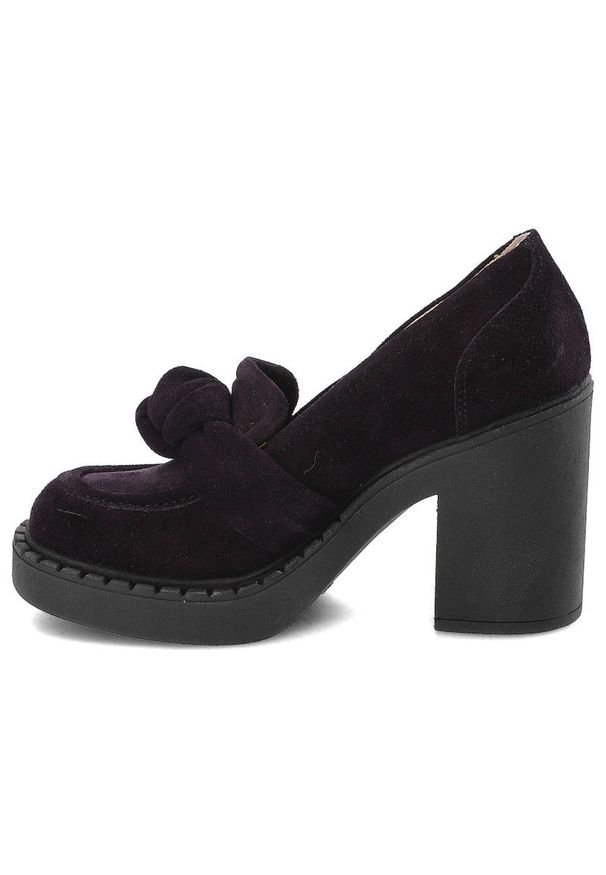 Fioletowe Półbuty Simen Skórzane Eleganckie Buty Na Obcasie. Okazja: na spotkanie biznesowe, do pracy, na co dzień. Zapięcie: bez zapięcia. Kolor: fioletowy. Materiał: skóra. Szerokość cholewki: normalna. Obcas: na obcasie. Styl: elegancki. Wysokość obcasa: średni
