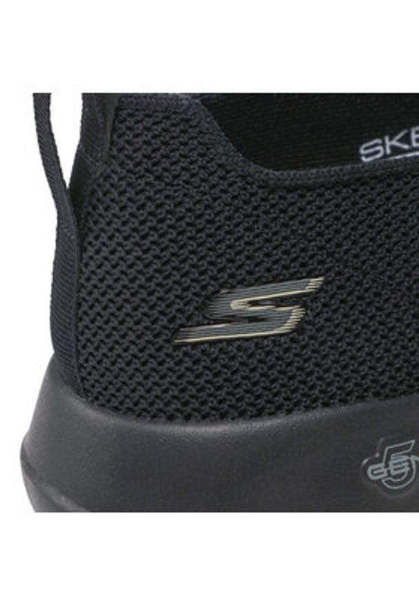 skechers - Skechers Półbuty Modulating 216170/BBK Czarny. Kolor: czarny. Materiał: materiał