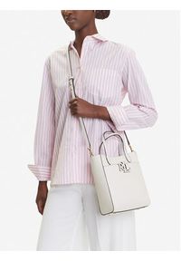 Lauren Ralph Lauren - LAUREN RALPH LAUREN Torebka 431966760002 Biały. Kolor: biały. Materiał: skórzane #3