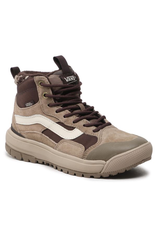 Sneakersy Vans Ultrarange Exo VN0A5KS5BF01 Sherpa Brown/Multi. Kolor: beżowy. Materiał: zamsz, skóra