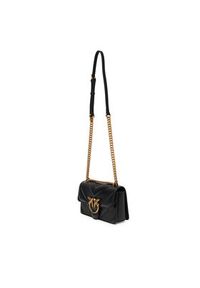 Pinko - PINKO Torebka Love One Mini Light Dc. Al 25-26 PLTT 104550 A2OS Czarny. Kolor: czarny. Materiał: skórzane #3