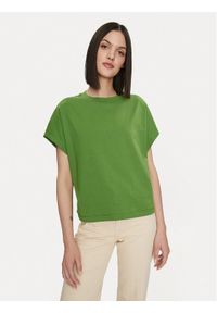 United Colors of Benetton - United Colors Of Benetton T-Shirt 3096D1071 Zielony Relaxed Fit. Kolor: zielony. Materiał: bawełna