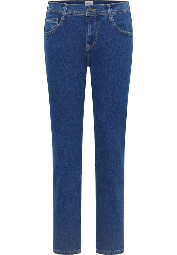 Mustang - Męskie Spodnie Jeansowe MUSTANG Denver Straight Denim Blue 1014878 5000 700
