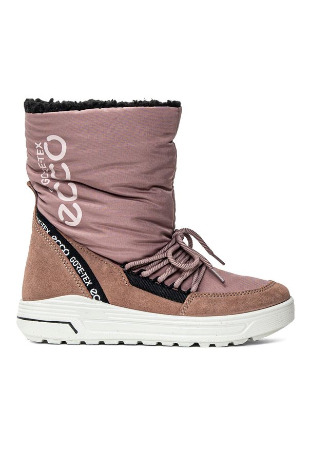ecco - Buty zimowe dziecięce różowe ECCO Urban Snowboarder GTX. Kolor: różowy. Sezon: zima. Styl: młodzieżowy