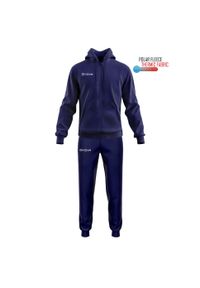 Givova Tuta King Polarfleece (Sorrento) rozmiar S. Kolor: niebieski. Materiał: polar, dresówka