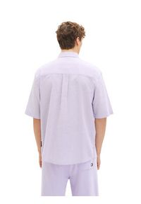 Tom Tailor Denim Koszula 1034920 Fioletowy Regular Fit. Kolor: fioletowy. Materiał: bawełna, denim