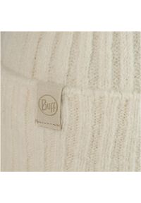 Buff - Czapka zimowa dla dorosłych z wełną merino BUFF Knitted Beanie Nilan. Kolor: biały. Materiał: wełna. Sezon: zima