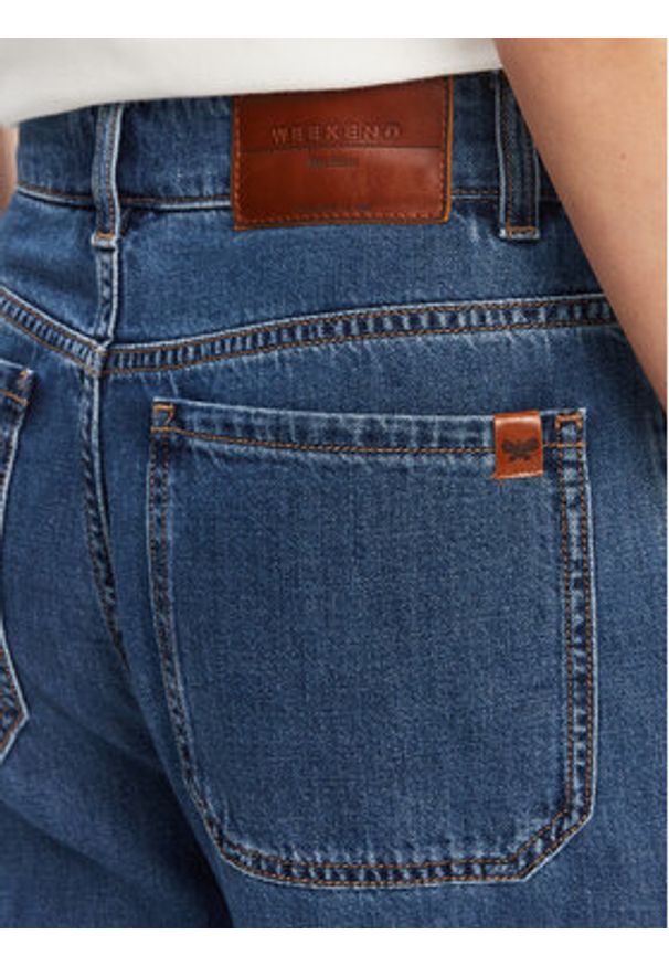 Weekend Max Mara Jeansy Vega 2525186061 Granatowy Wide Leg. Kolor: niebieski