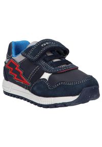 Geox - Buty GEOX B ALBEN BOY Niebieski. Kolor: niebieski. Materiał: tkanina, skóra. Sport: turystyka piesza