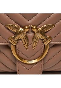 Pinko Torebka Love Lady Puff Classic Cl Brązowy. Kolor: brązowy. Materiał: skórzane