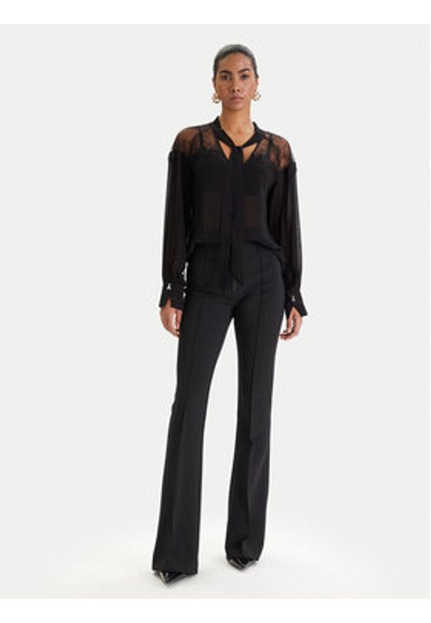 Patrizia Pepe Bluzka 8C0859/A692-K103 Czarny Regular Fit. Kolor: czarny. Materiał: wiskoza