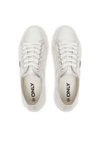 ONLY Shoes Tenisówki Nicola 15318574 Srebrny. Kolor: srebrny. Materiał: materiał