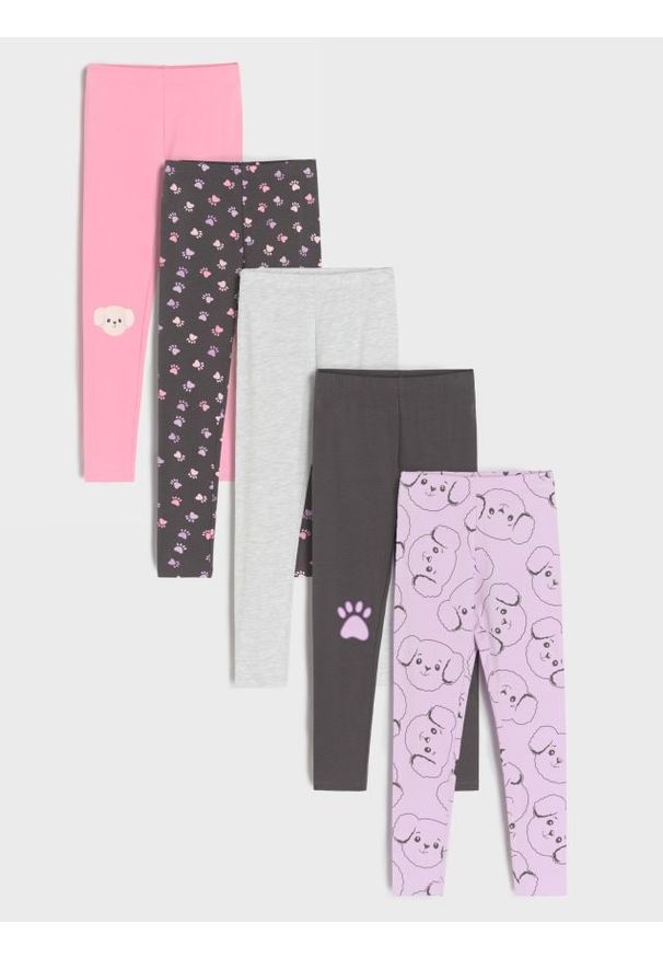 Sinsay - Legginsy 5 pack - wielobarwny