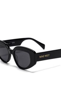 Nine West Okulary przeciwsłoneczne NW 6628S Czarny. Kolor: czarny