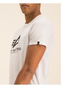 Alpha Industries T-Shirt Basic 100501 Biały Regular Fit. Kolor: biały. Materiał: bawełna #7