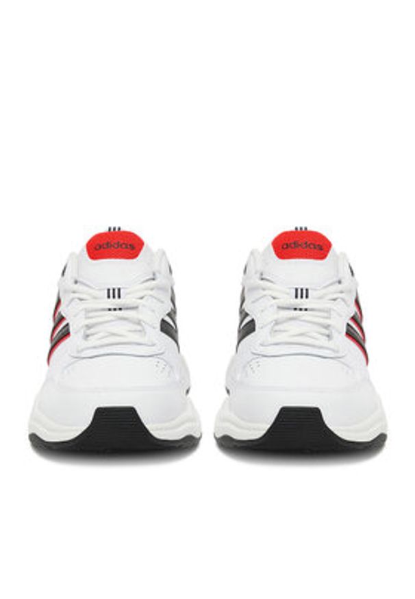 Adidas - adidas Sneakersy STRUTTER EG2655 WB Biały. Kolor: biały. Materiał: skóra