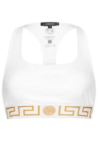 VERSACE - Versace Biustonosz top AUD01039 Biały. Kolor: biały. Materiał: bawełna #1