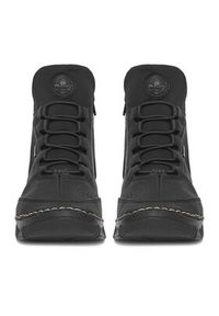 Rieker Trzewiki 55069-00 Czarny. Kolor: czarny. Materiał: materiał #6