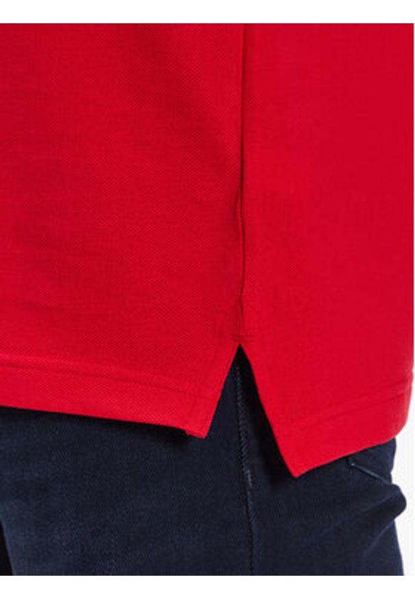 TOMMY HILFIGER - Tommy Hilfiger Polo 1985 Rwb Tipped MW0MW30750 Czerwony Slim Fit. Typ kołnierza: polo. Kolor: czerwony. Materiał: bawełna