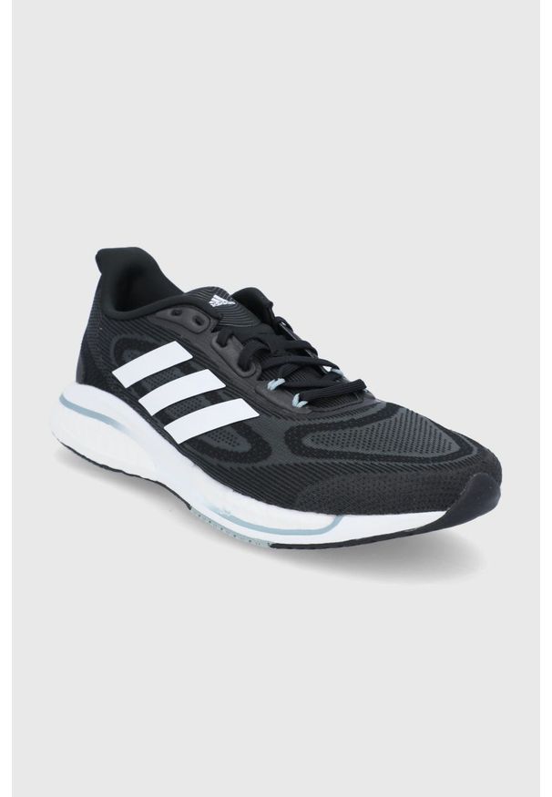 adidas Performance Buty Supernova + M kolor czarny. Zapięcie: sznurówki. Kolor: czarny. Materiał: guma. Sport: bieganie