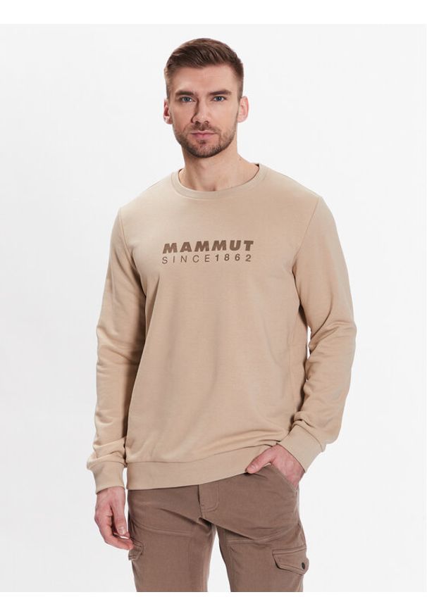 Mammut Bluza 1014-04040 Beżowy Regular Fit. Kolor: beżowy. Materiał: bawełna