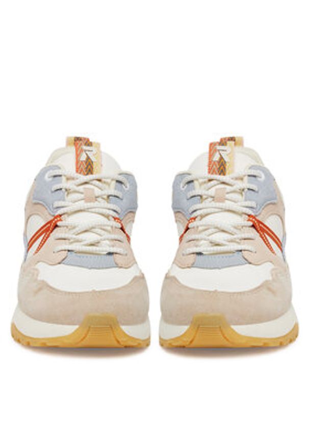 Rieker Revolution Lifestyle Sneakersy W2501-82 Beżowy. Kolor: beżowy. Materiał: materiał