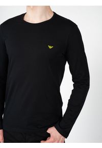 Emporio Armani Longsleeve | 1116533F722 | Mężczyzna | Czarny. Okazja: na co dzień. Kolor: czarny. Materiał: bawełna. Długość rękawa: długi rękaw. Wzór: nadruk. Styl: casual, elegancki #4