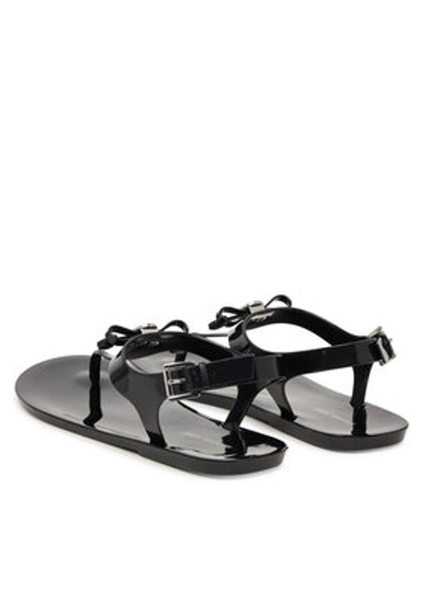 MICHAEL Michael Kors Sandały Eva Thong 40S6EVFA1Q Czarny. Kolor: czarny. Materiał: syntetyk