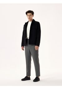 Kazar - Czarne trampki z nubuku w sportowym stylu. Wysokość cholewki: przed kostkę. Kolor: czarny. Materiał: nubuk. Szerokość cholewki: normalna #4