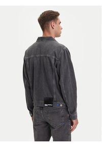 Karl Lagerfeld Jeans Kurtka jeansowa A3M14062 Szary Regular Fit. Kolor: szary. Materiał: bawełna