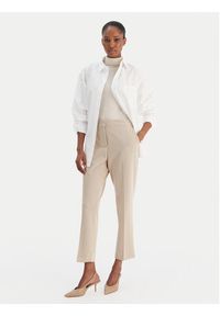 BOSS Spodnie materiałowe Tapria 50555740 Beżowy Slim Fit. Kolor: beżowy. Materiał: syntetyk #5