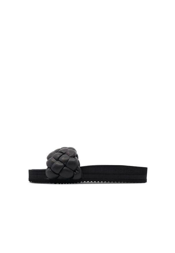 Flip*Flop - Klapki plażowe damskie Flip Flop Pool Weave. Okazja: na plażę. Kolor: czarny. Sezon: lato. Styl: sportowy